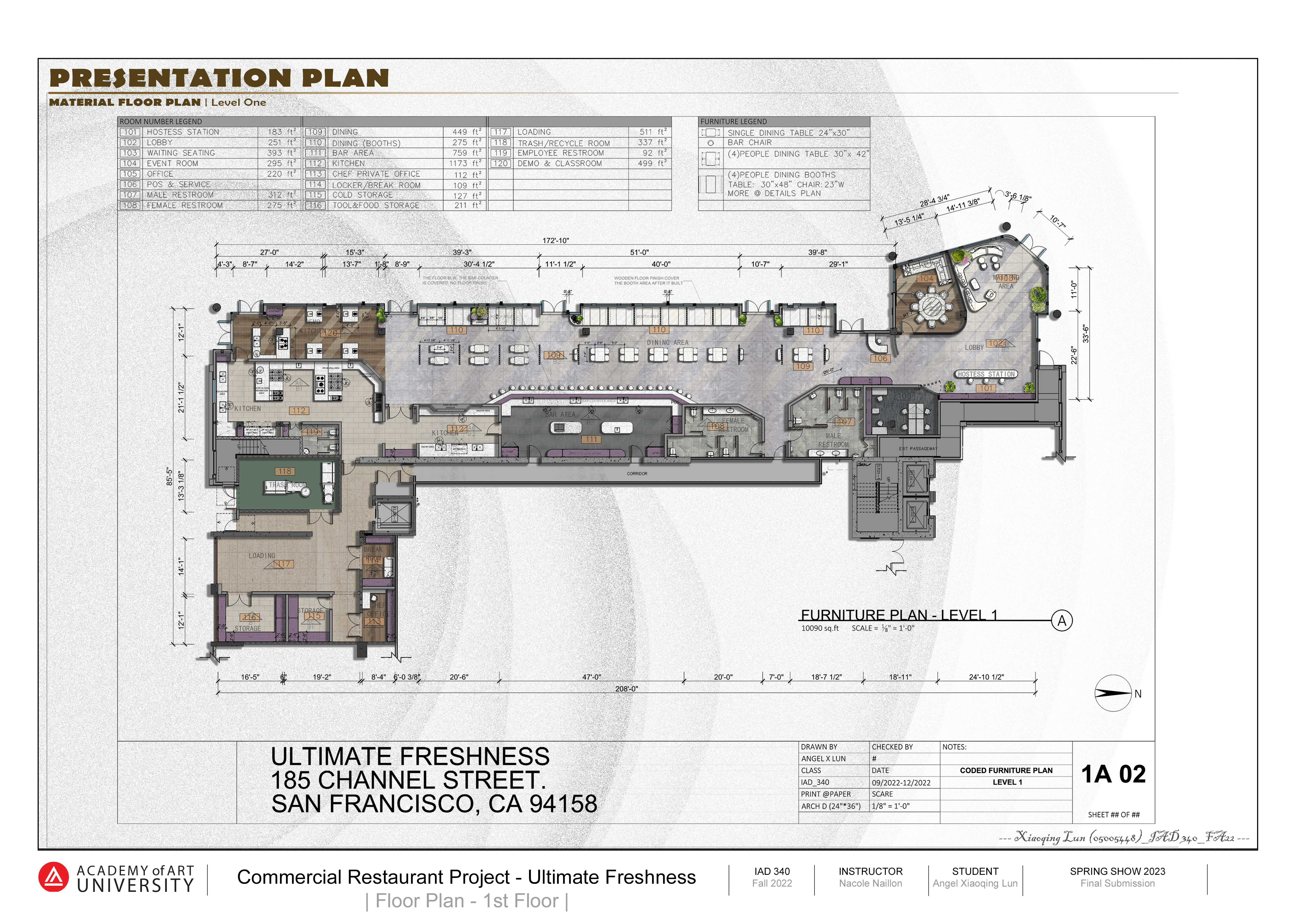 Ultimate Freshness Farm-to-Table Restaurant 02_1F Floor Plan - Angel D.S.