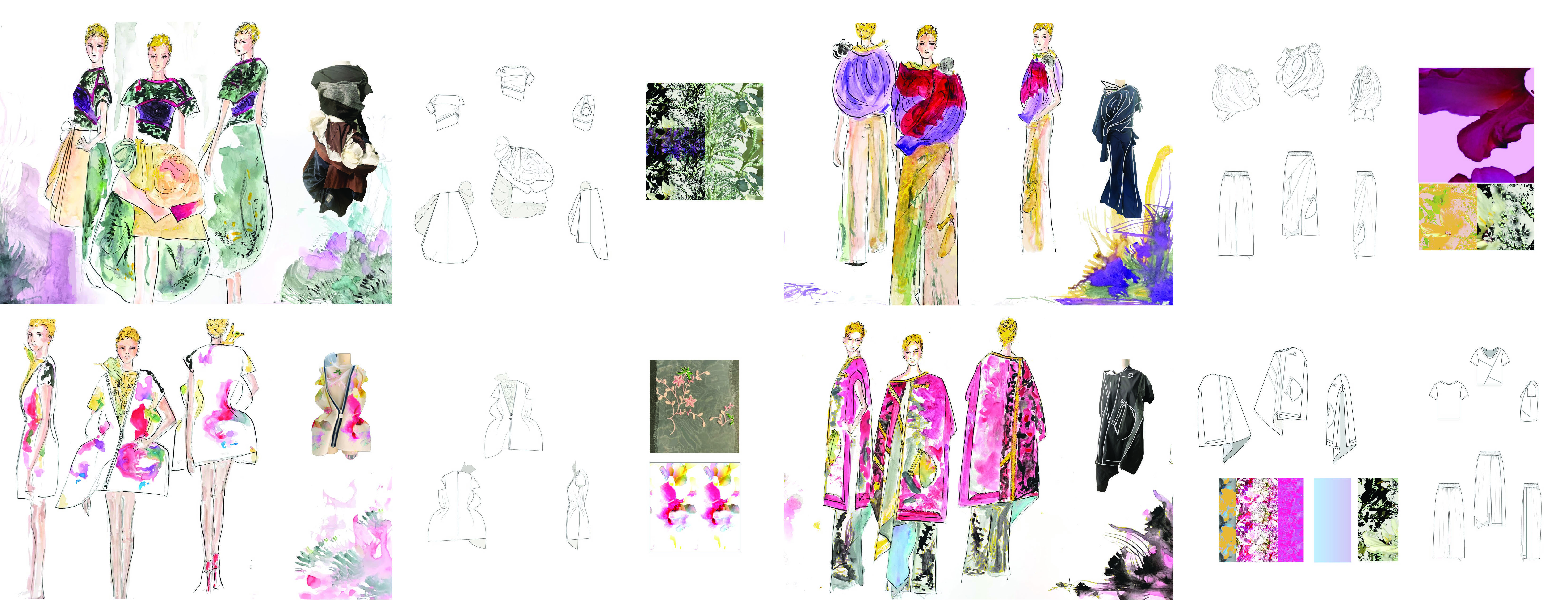 Fashion Design - Impressions of Flowers