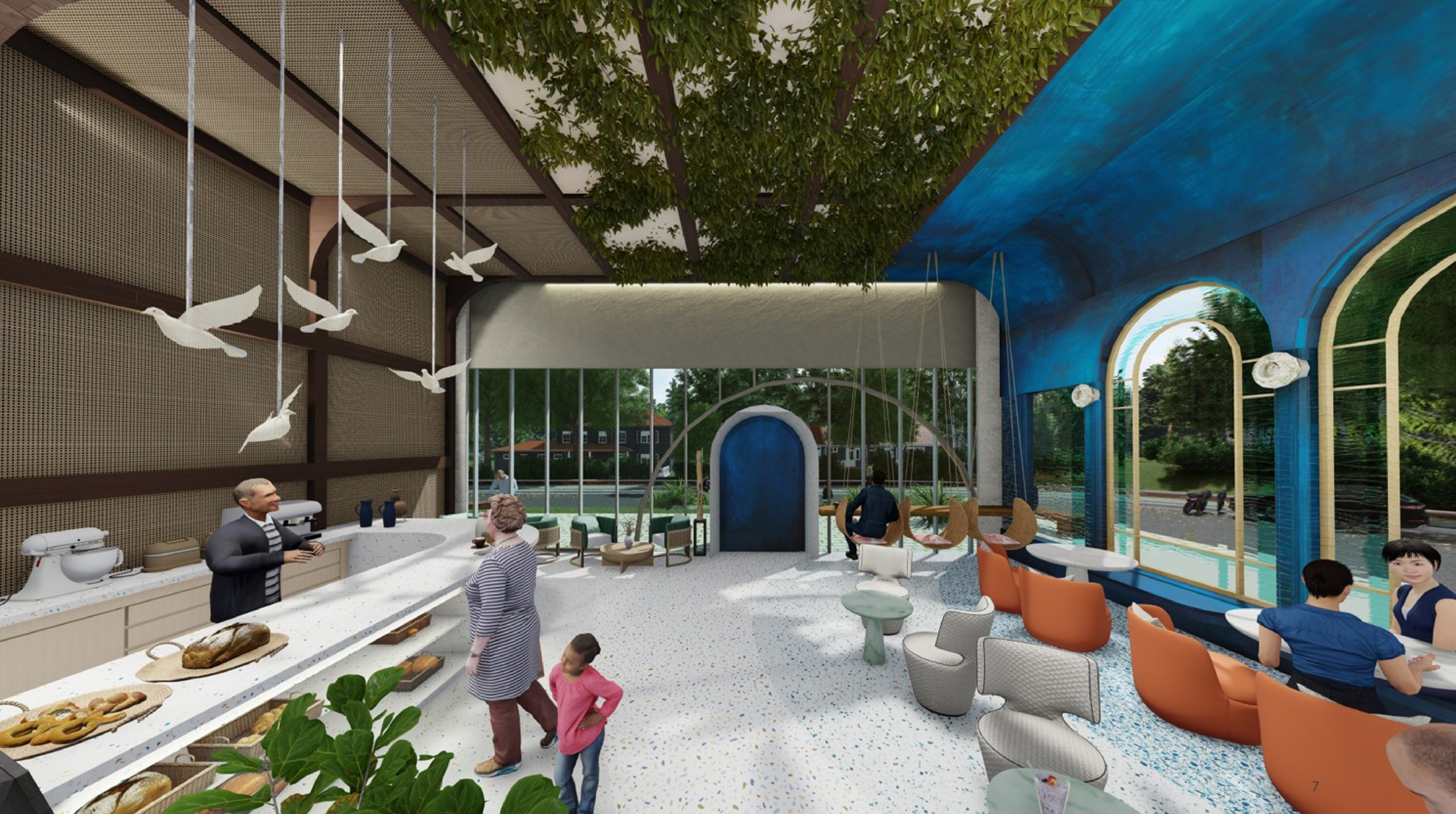 Coast Cafe Concept Internal View 2 - Arpita Muley