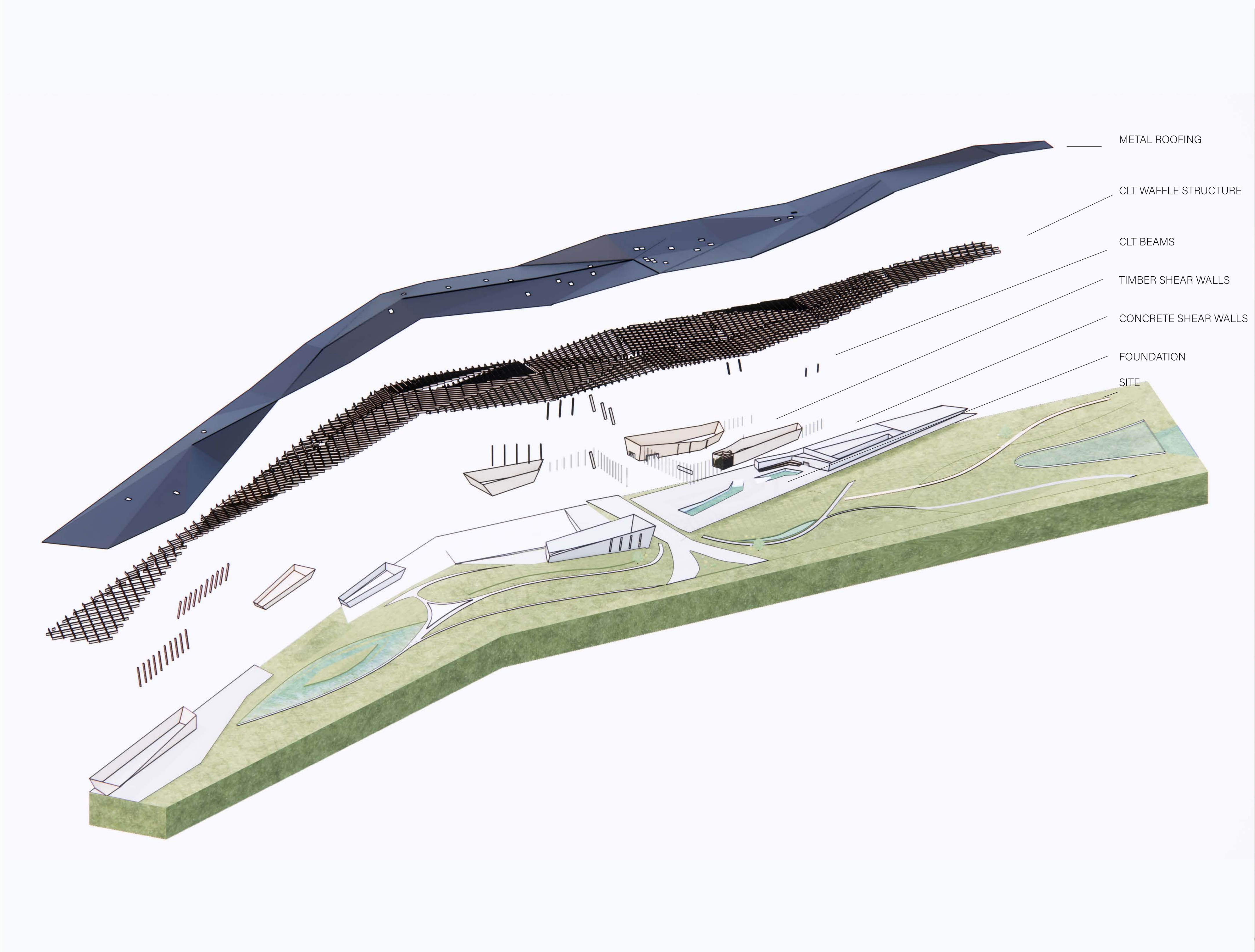 Exploded Axonometric of Structure 