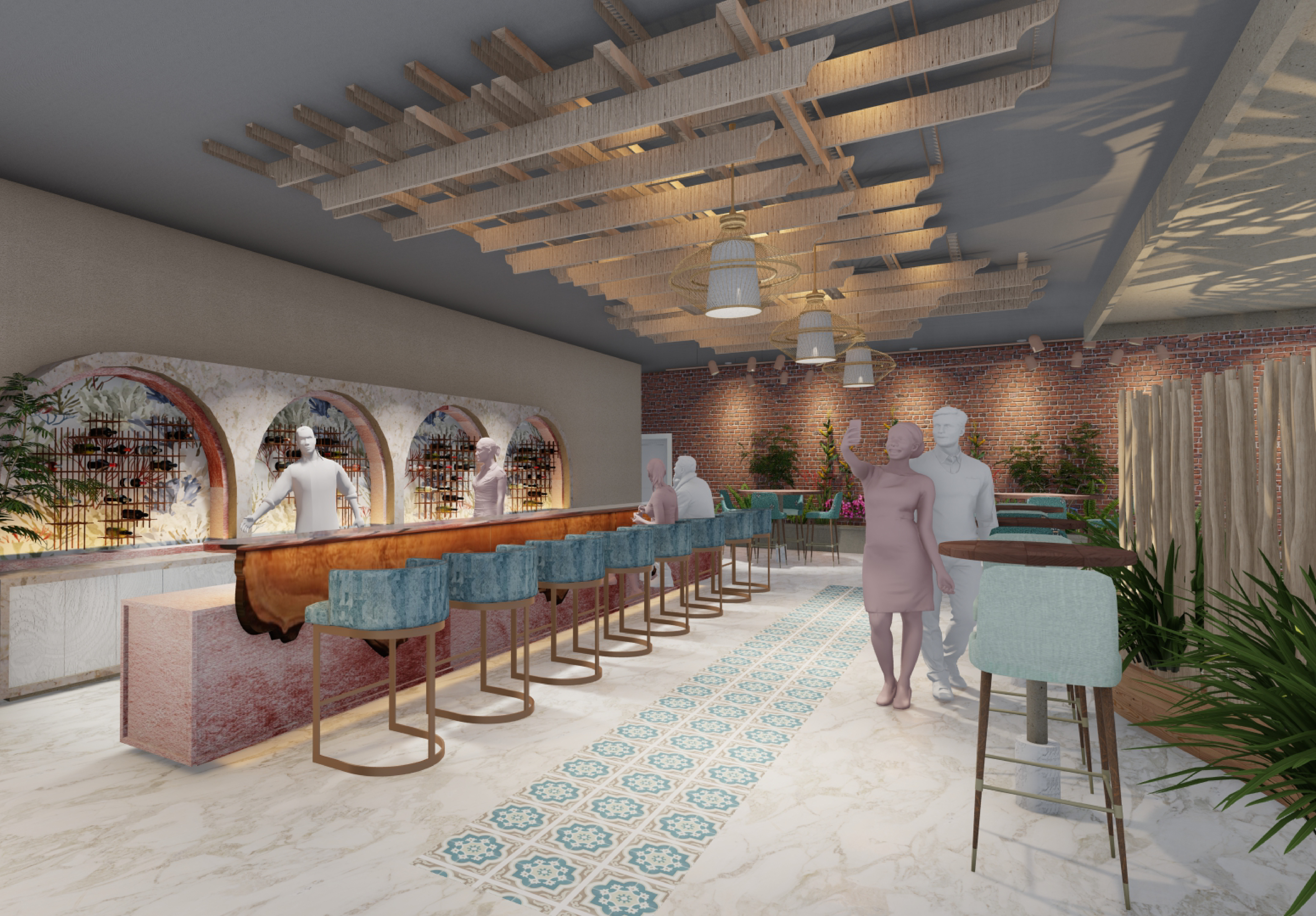 Vietnamese Restaurant Bar Area - Arpita Muley