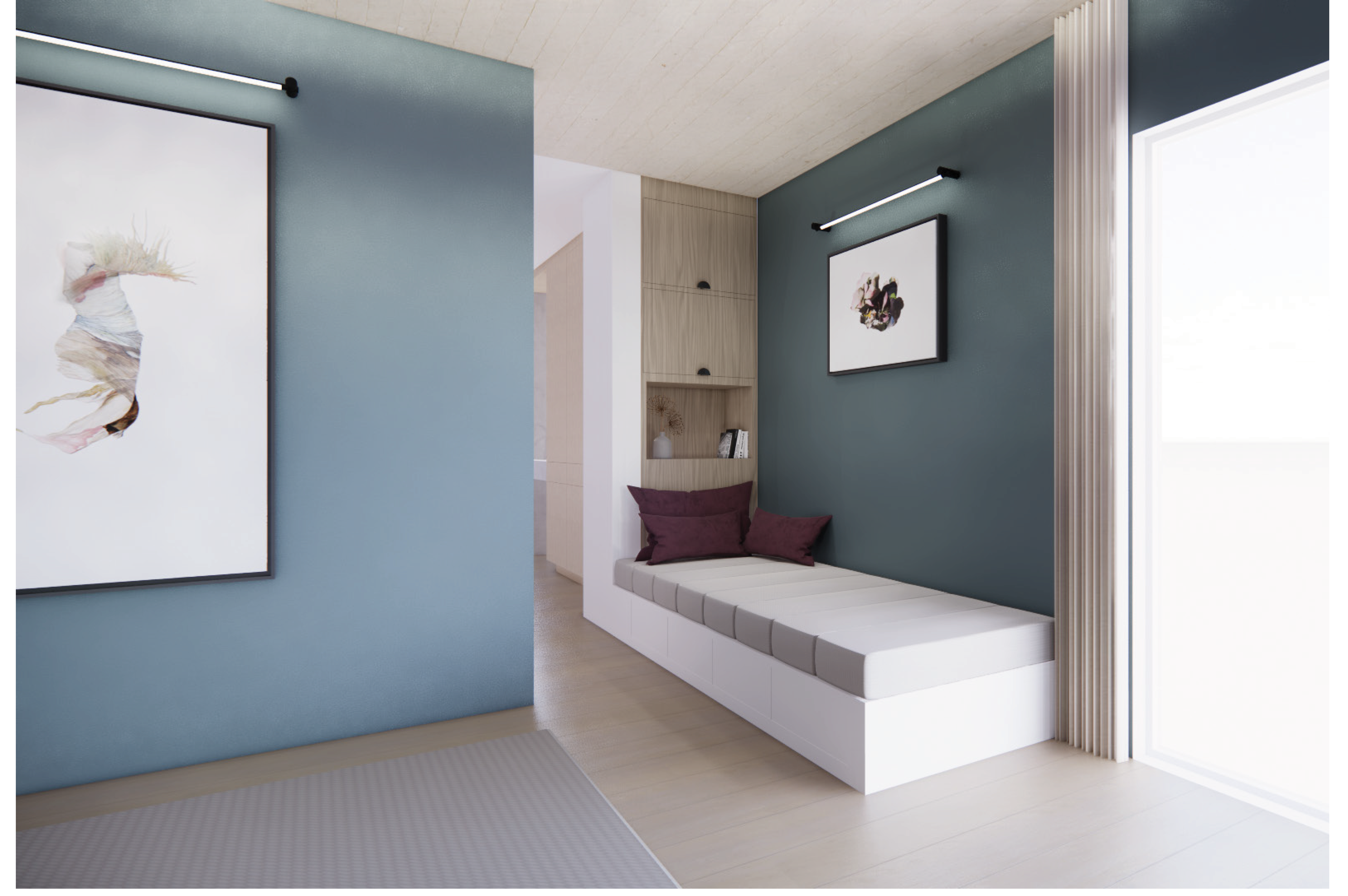 Bedroom Bench View - Avadhi Sharma