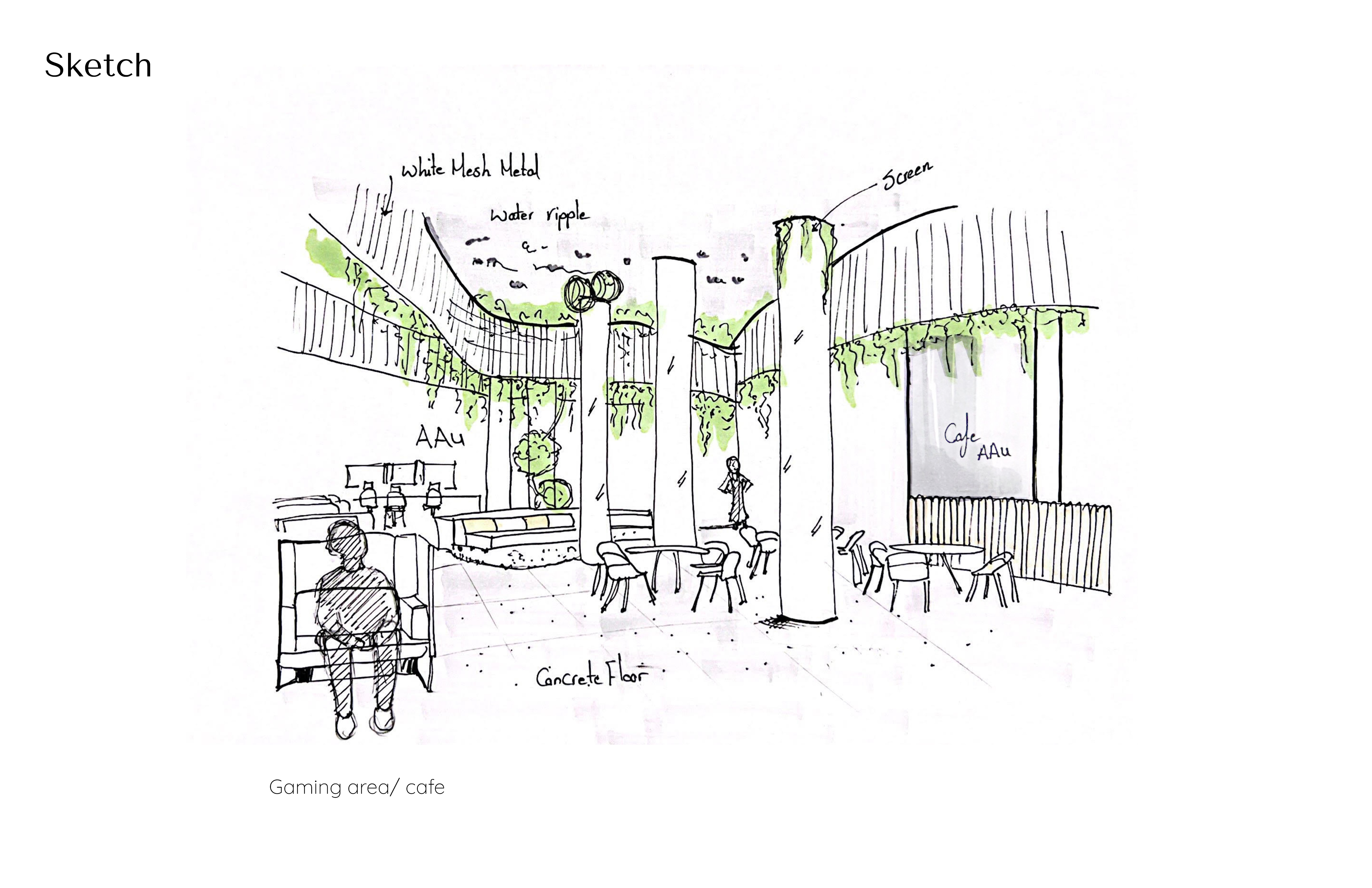 ESPORT ARTU VENUE- SKETCHES - Nehal abd elmageed