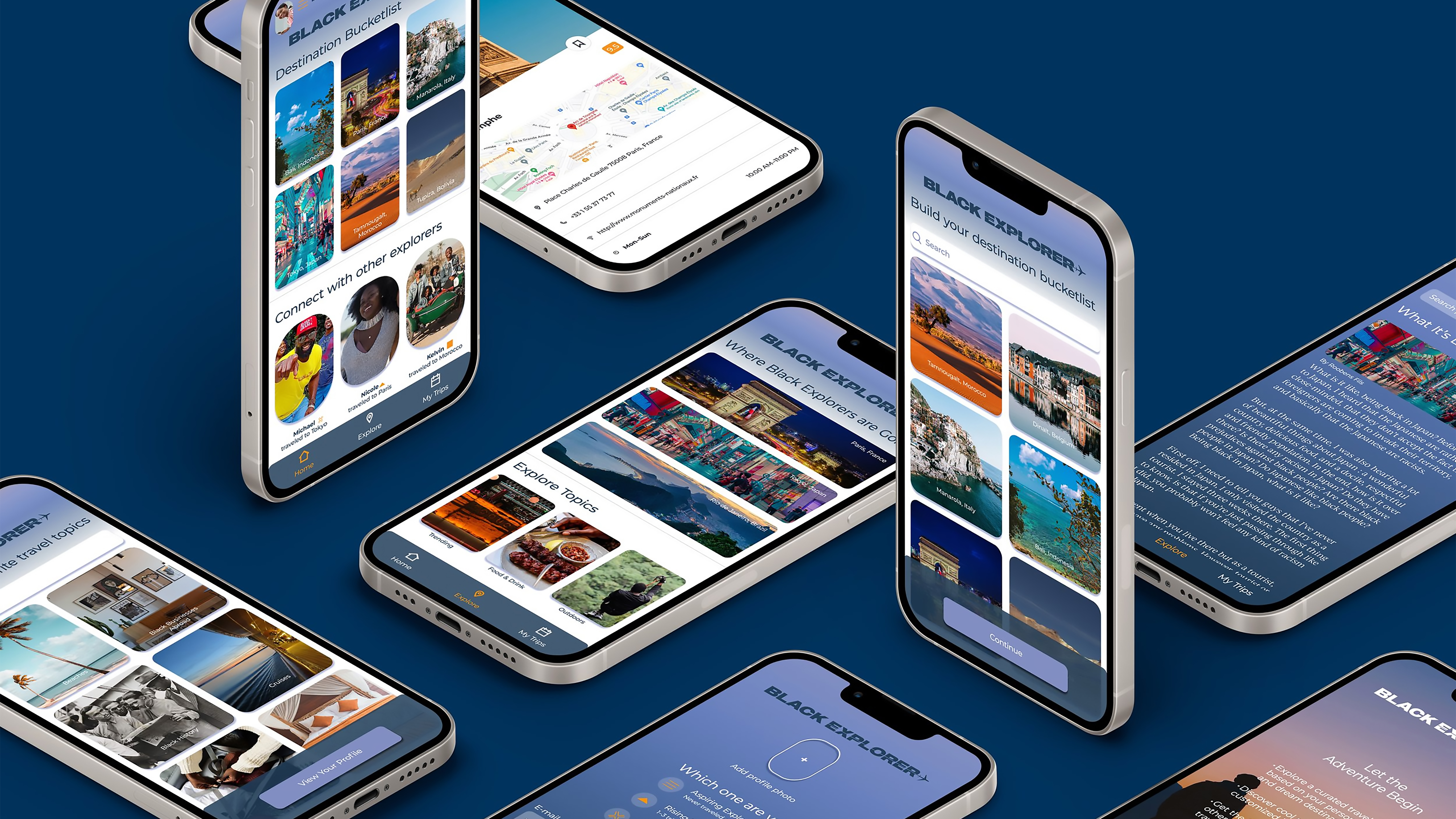 Black Explorer Mobile App