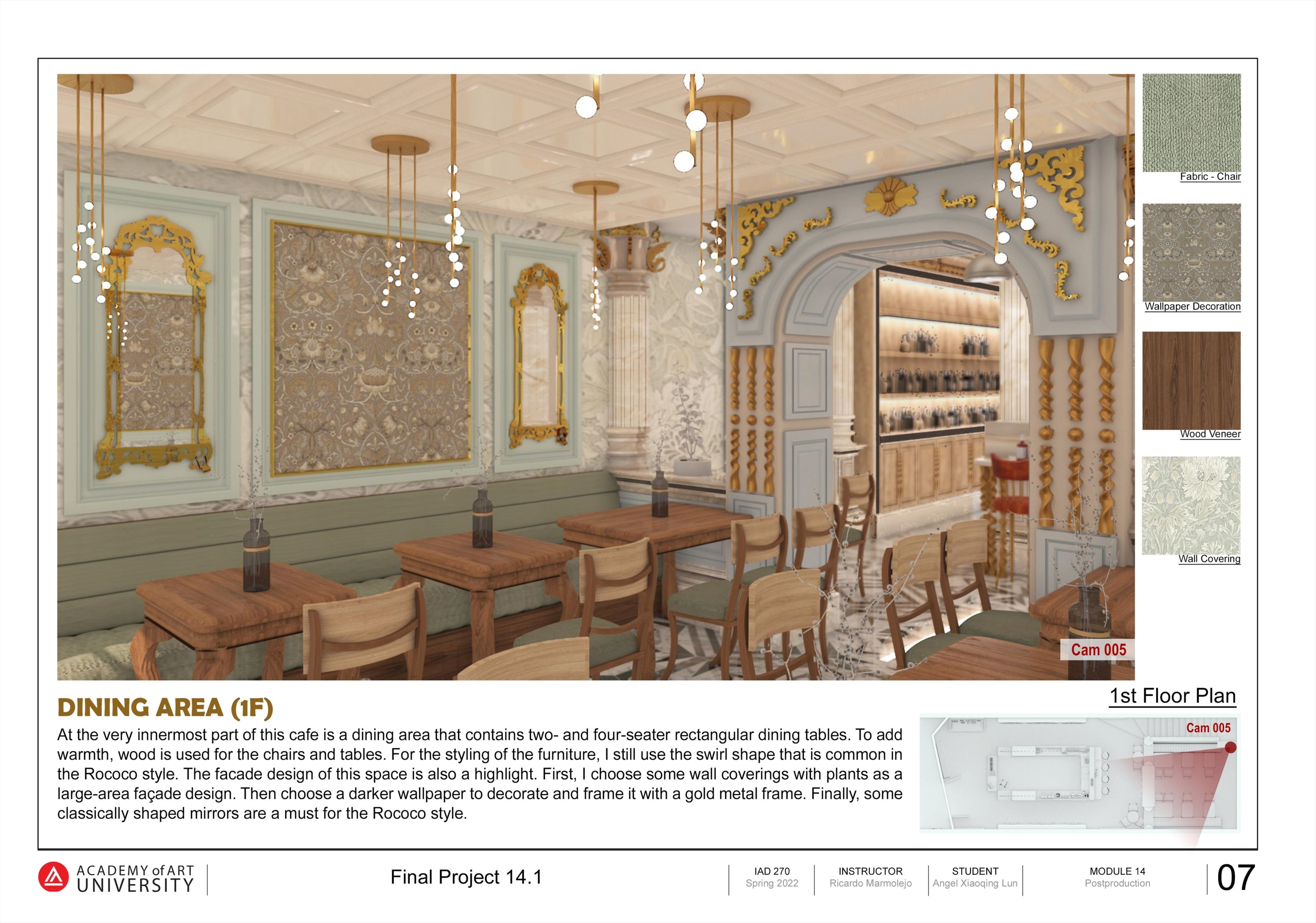 AL Rococo Cafe_Dining Area (1F) View1 - Angel D.S