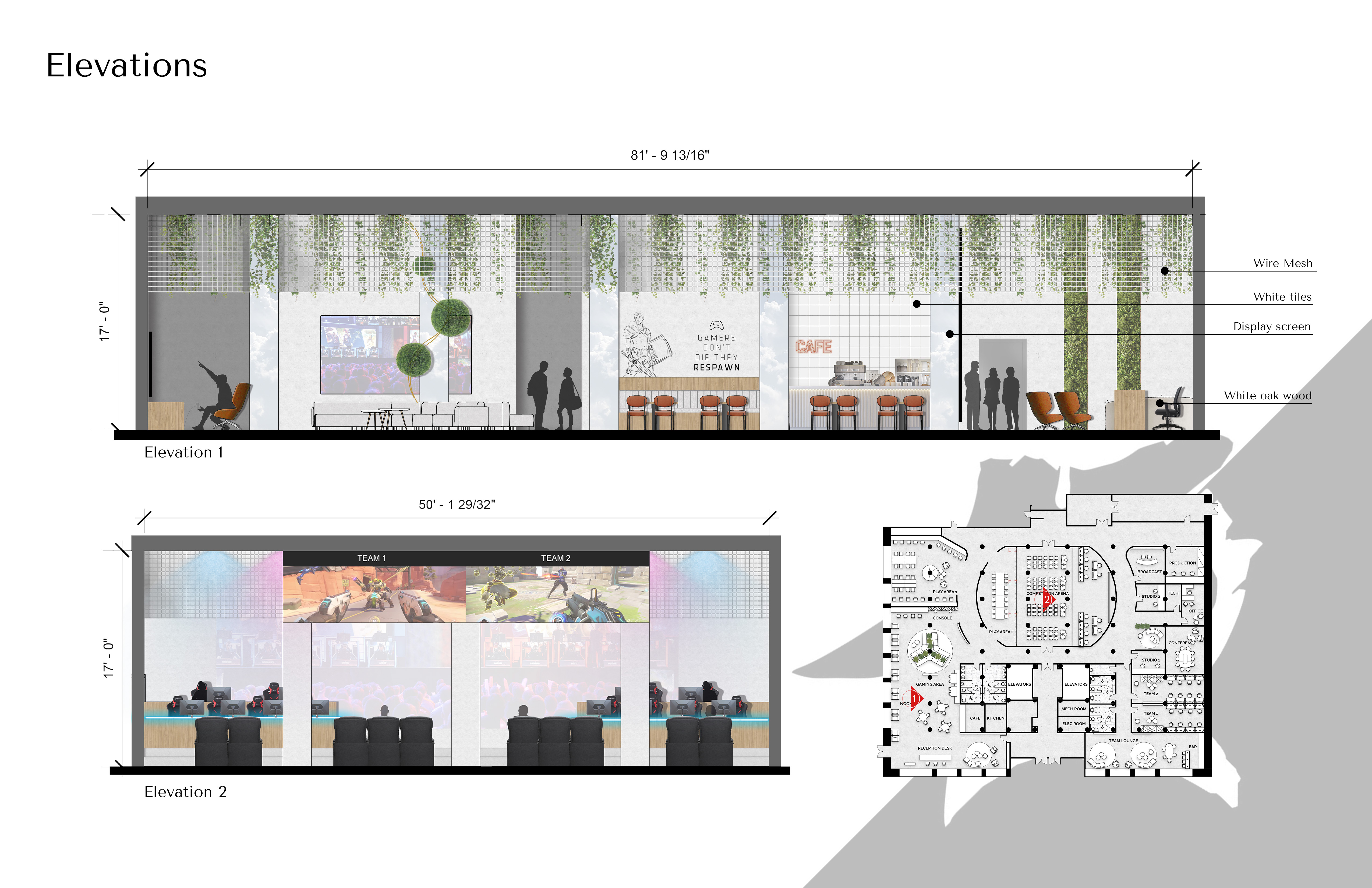 ESPORT ARTU VENUE- ELEVATIONS - Nehal abd elmageed