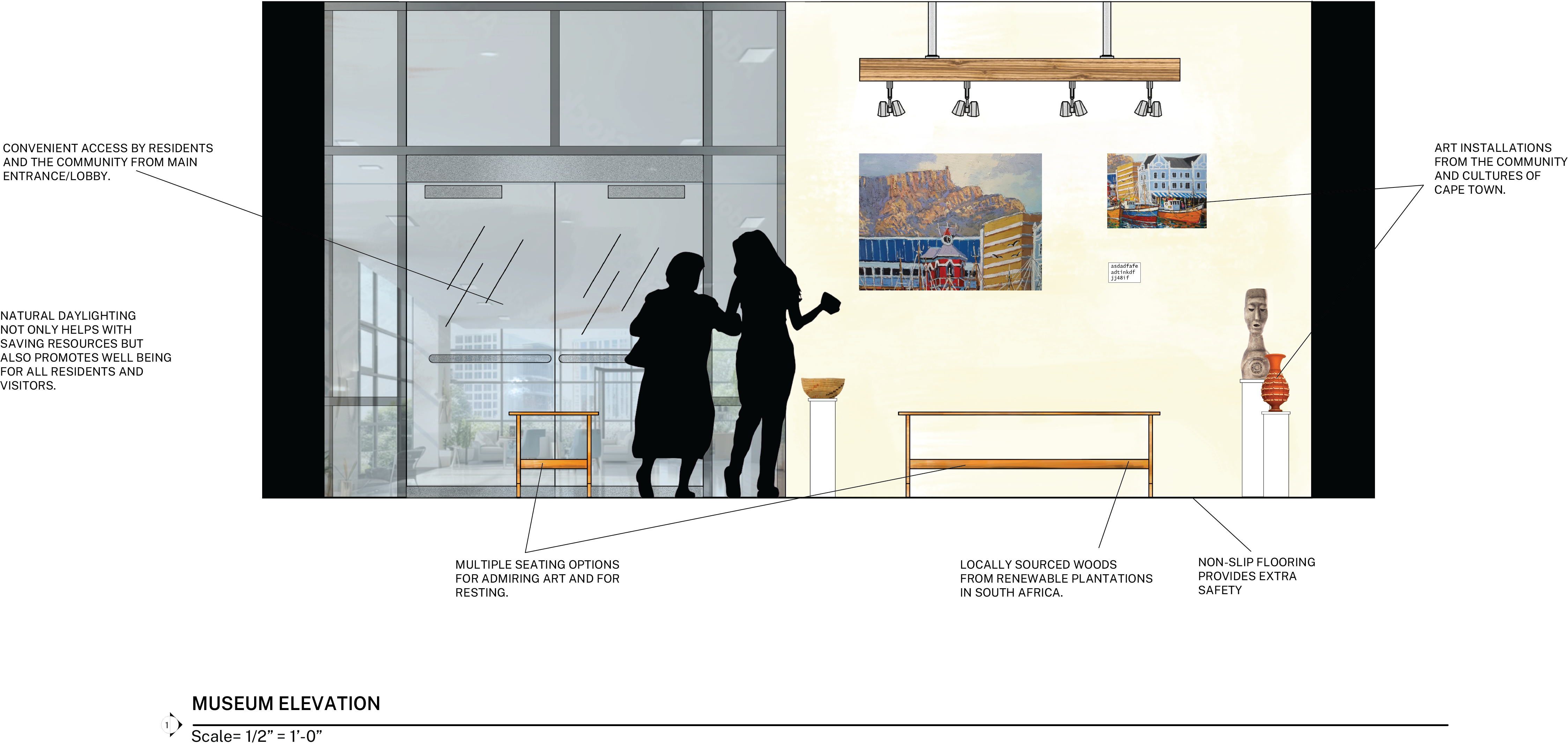 OmarCordova_SeniorLivingCenter_Museum_Elevation - Omar Córdova