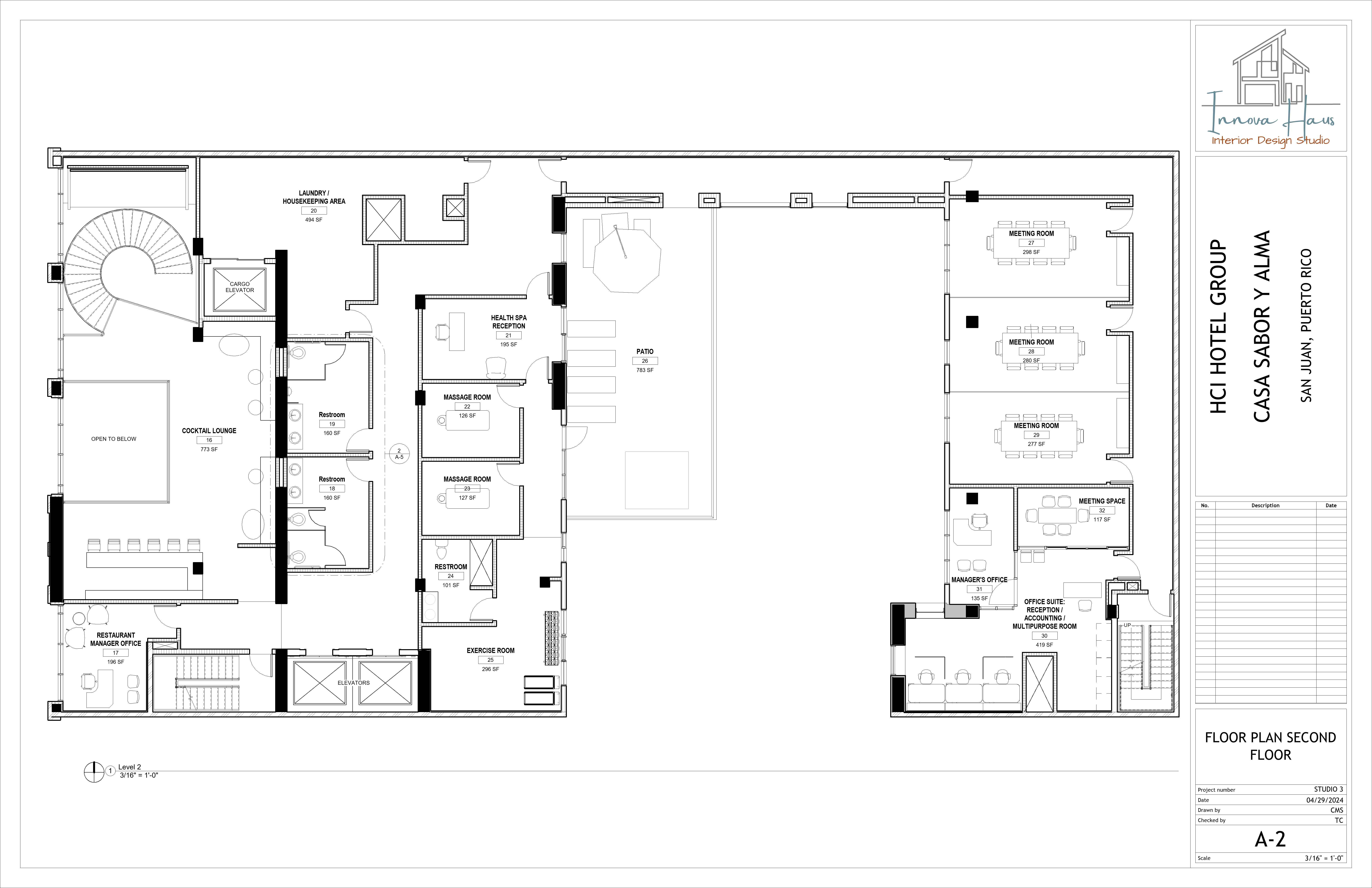 Boutique Hotel San Juan, PR - Floor Plan 2nd Floor - cheyla marrero