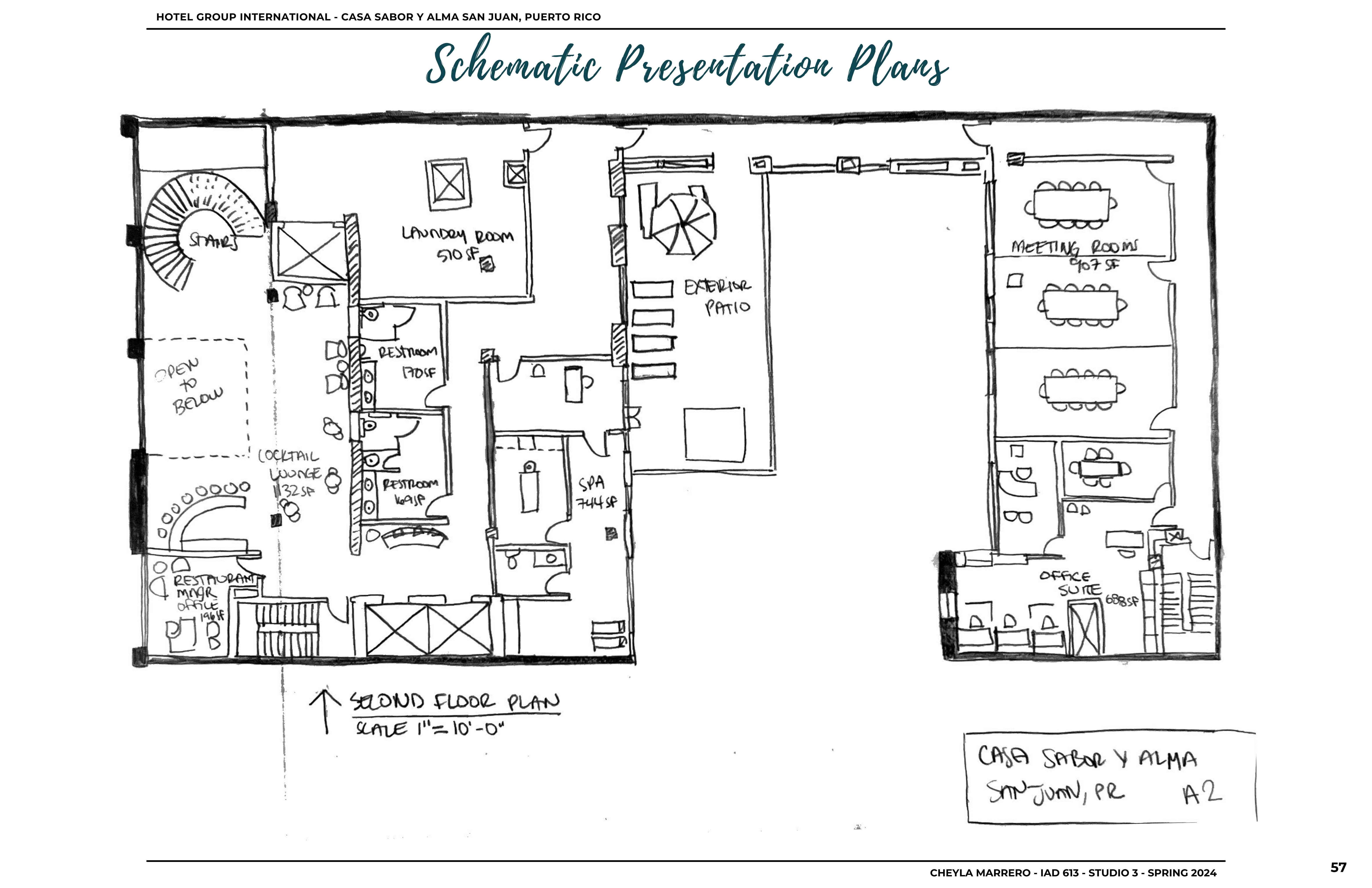 Boutique Hotel San Juan, PR - Schematic Plan Floor 2 - cheyla marrero