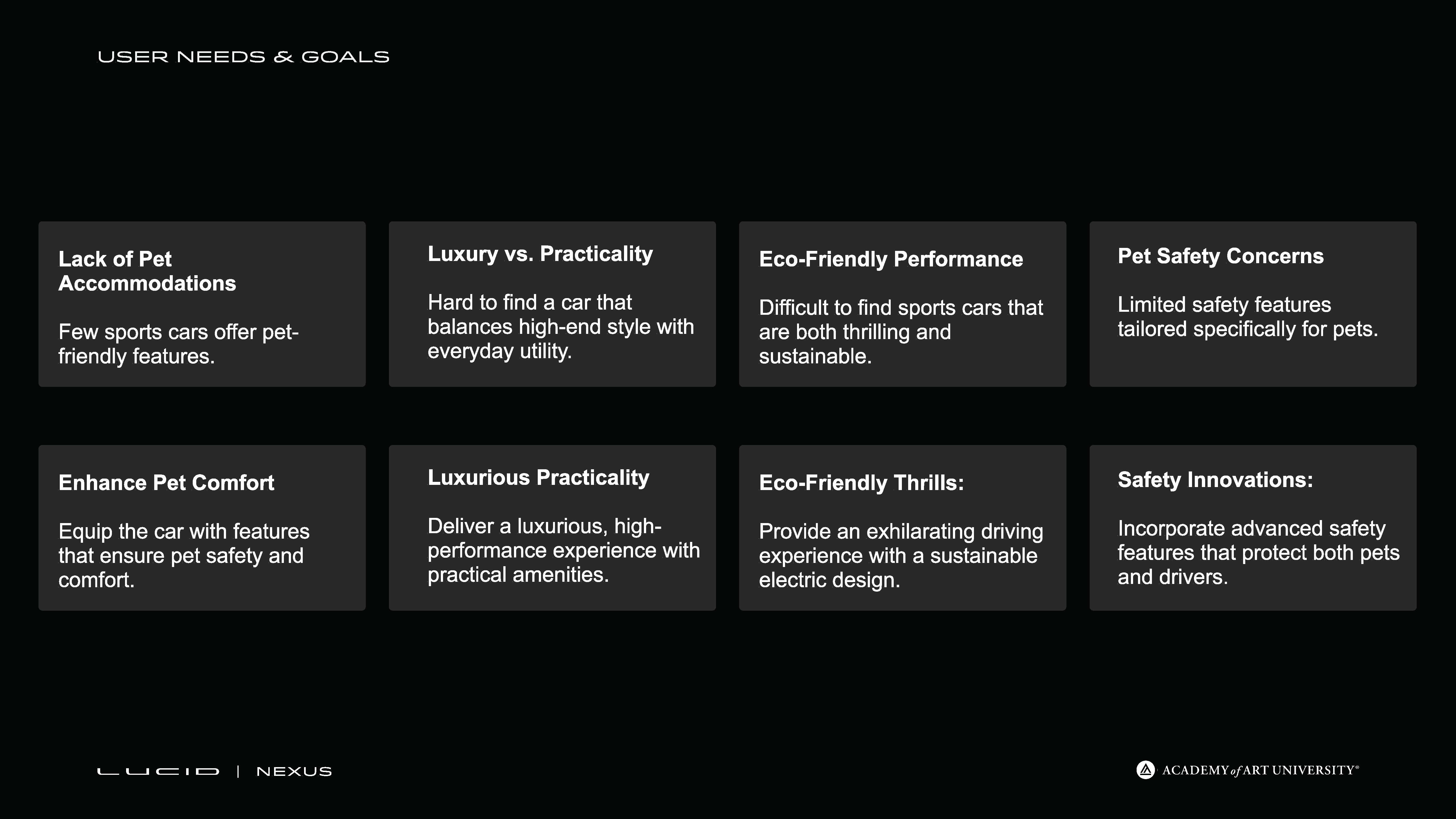 Nexus Needs And Goals