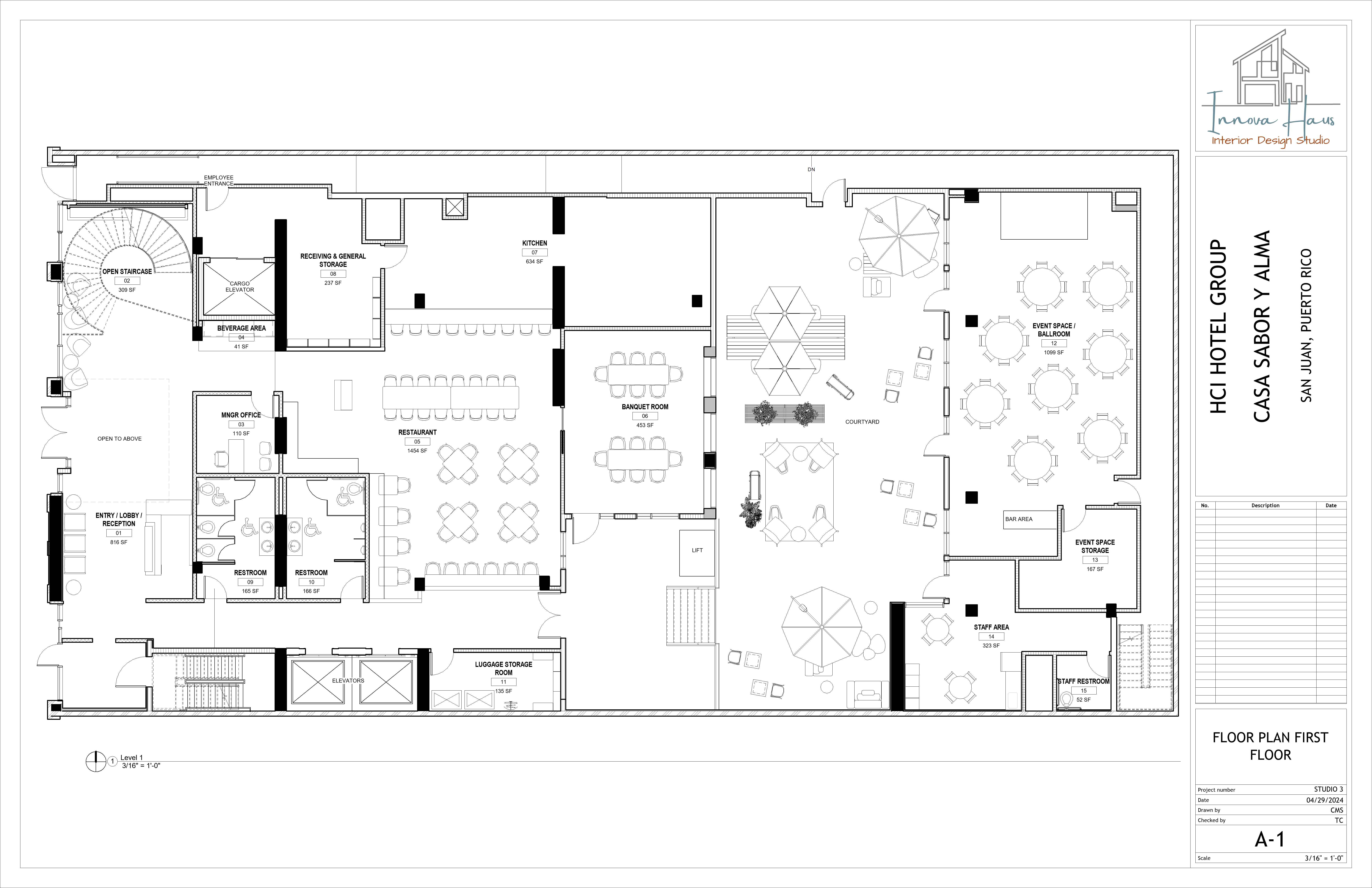 Boutique Hotel San Juan, PR - Floor Plan 1st Floor - cheyla marrero