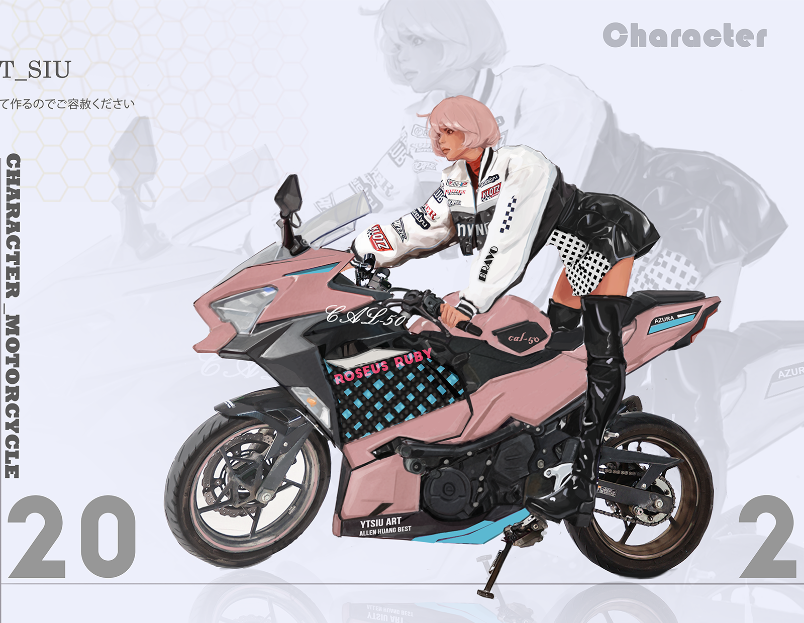 Characters and Motorcycles