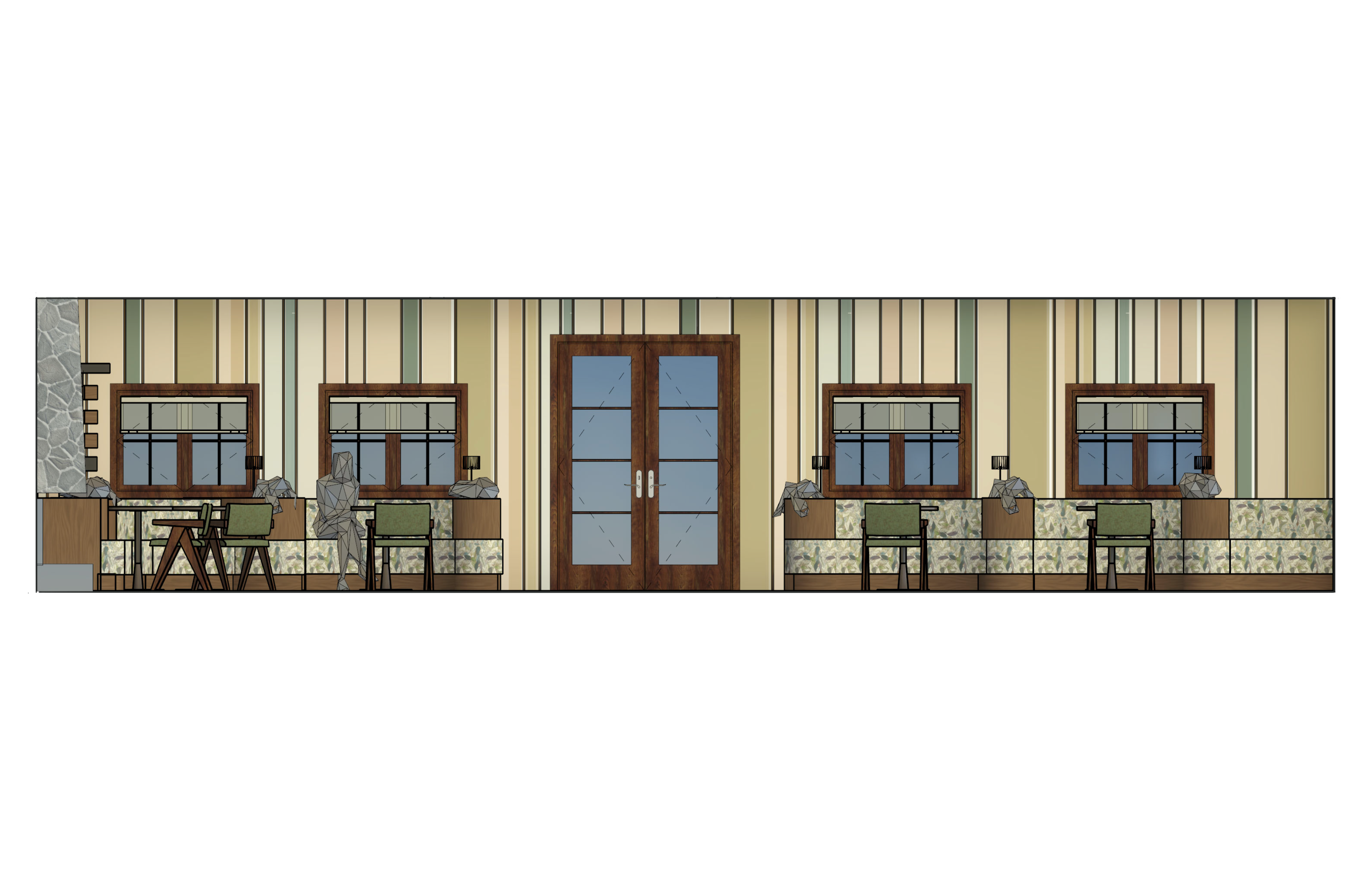 ArleneSalomon_WestElevation_DiningRoom - Arlene Salomon