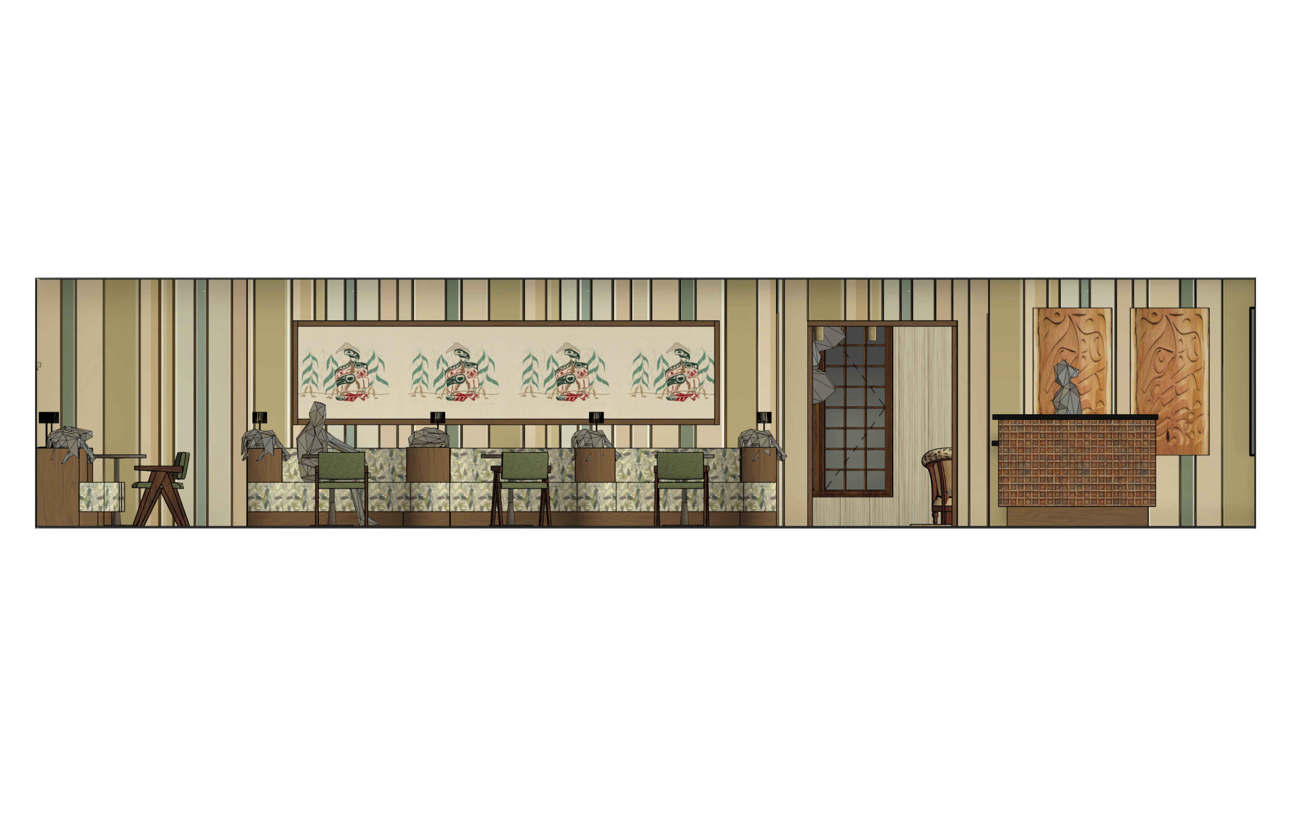 ArleneSalomon_NorthElevation_DiningRoom - Arlene Salomon