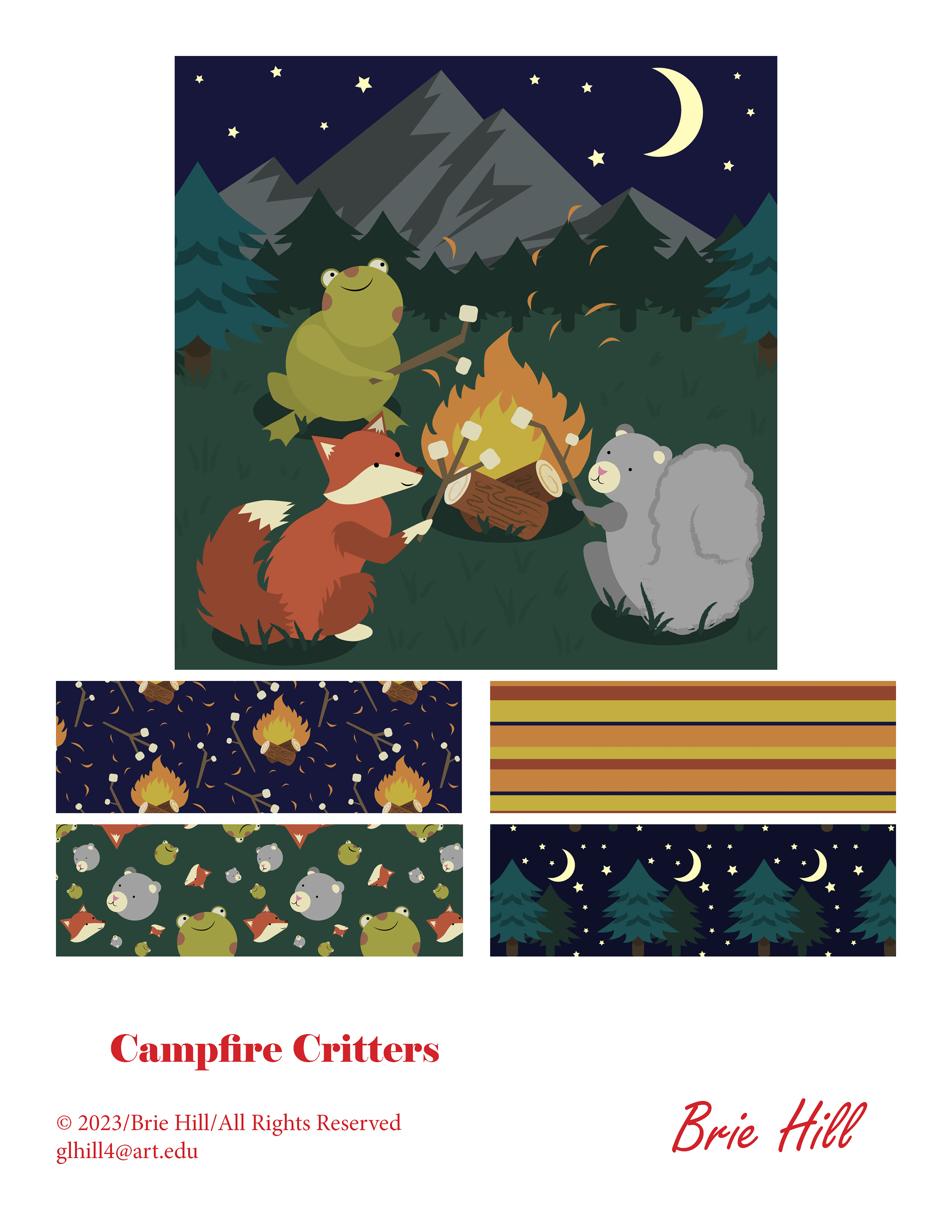 Campfire Critters Design Sell Sheet