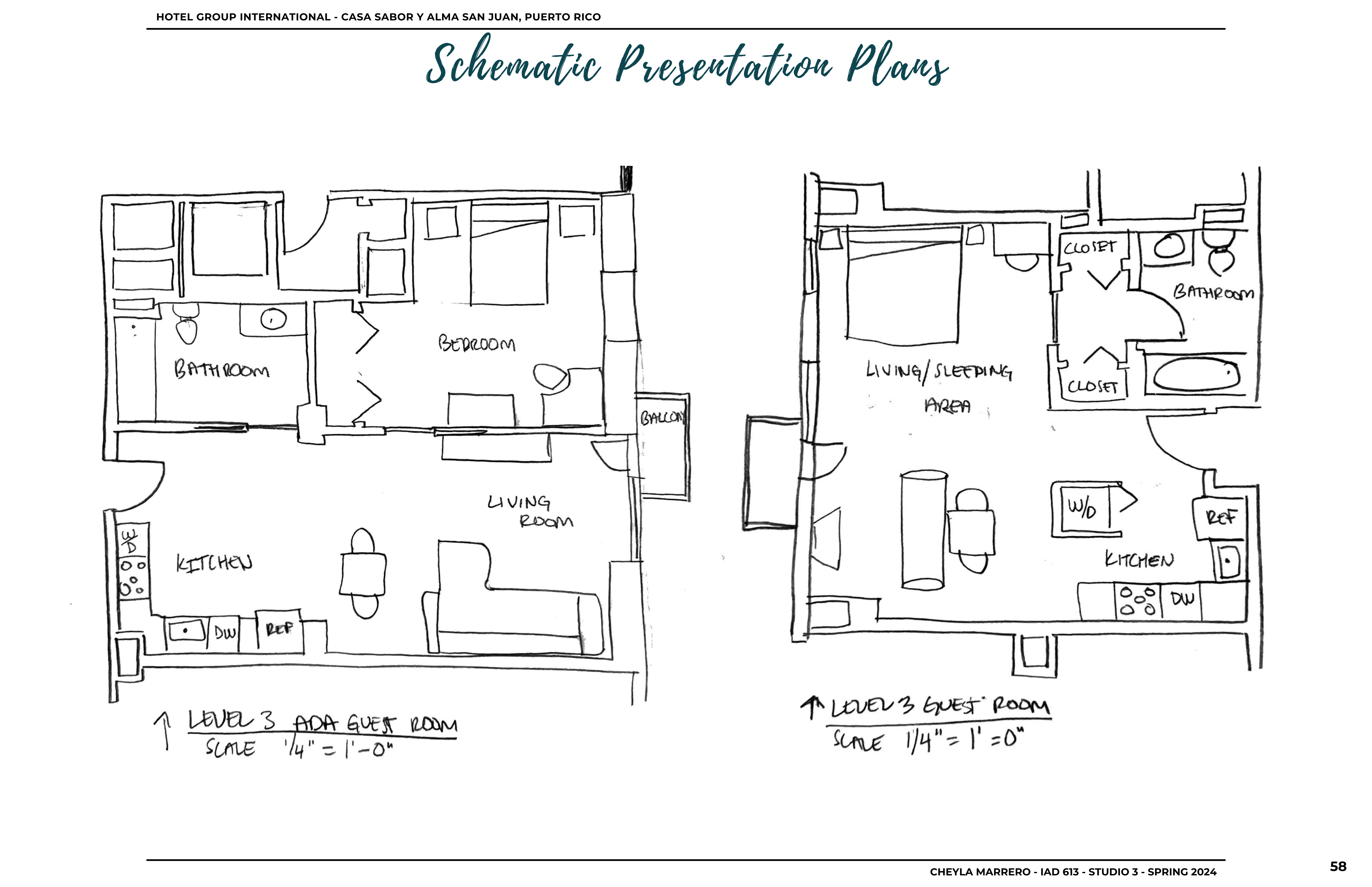 Boutique Hotel San Juan, PR - Schematic Plan Guest Rooms - cheyla marrero